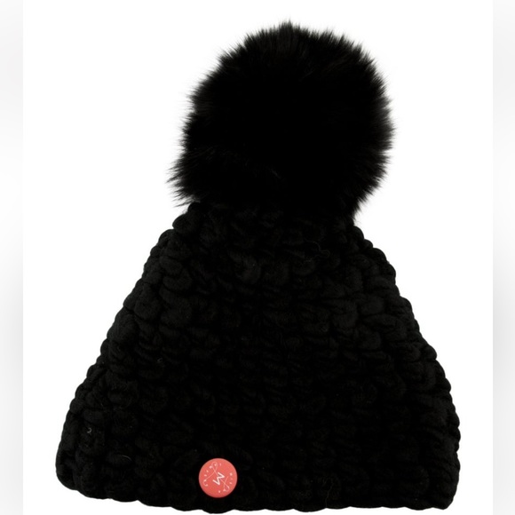 Mischa Lampert Black Pomster Beanie - Picture 2 of 3